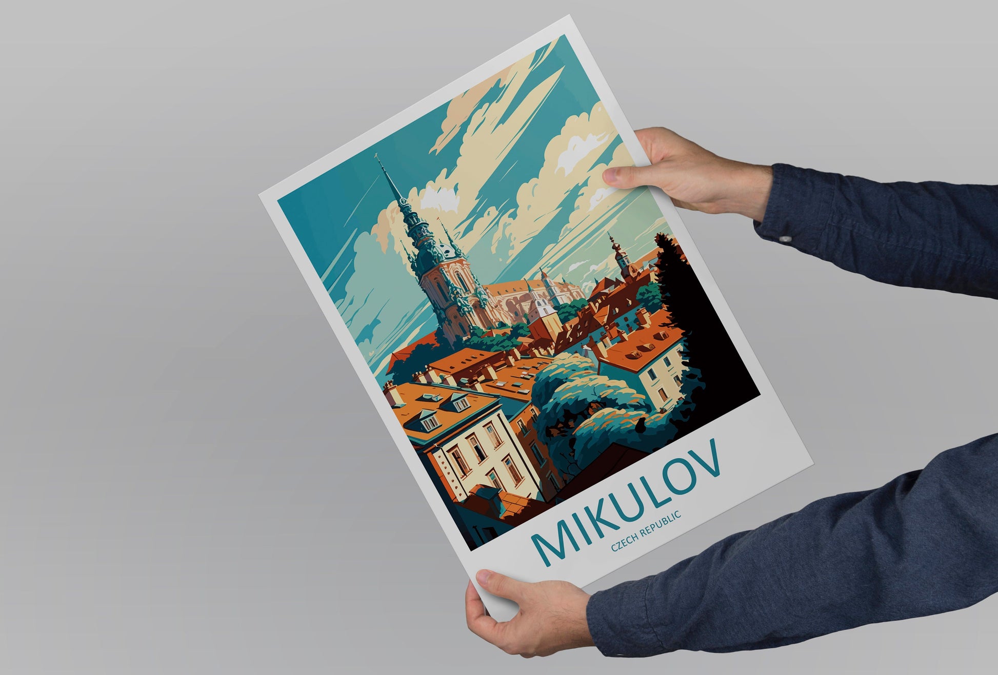 Mikulov Travel Print Wall Art Mikulov Wall Hanging Home Décor Mikulov Gift Art Lovers Czech Republic Art Lover Gift Mikulov Art Decor