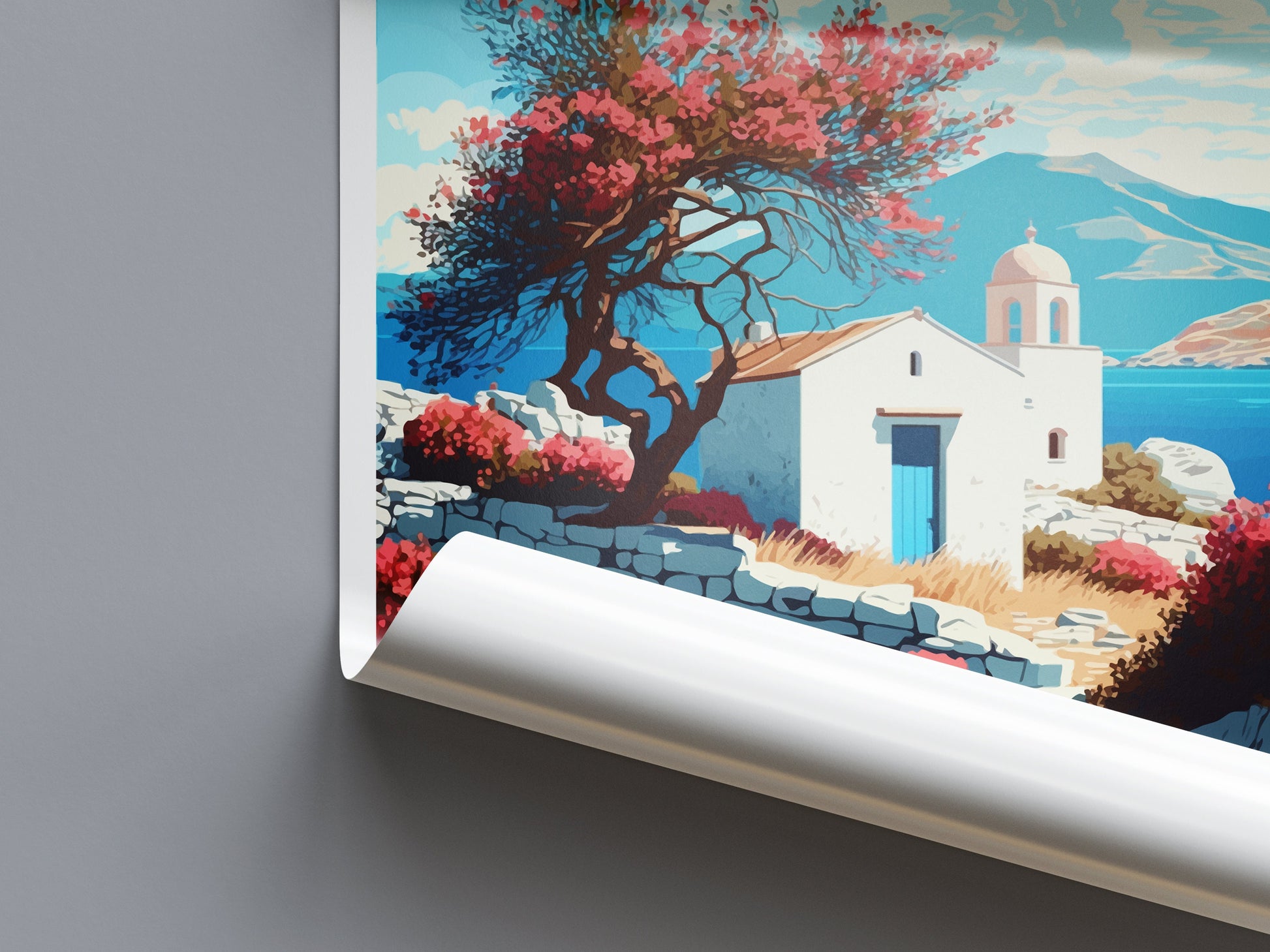 Amorgos Travel Print Wall Art Amorgos Greece Wall Hanging Home Decoration Amorgos Gift Art Lovers Wall Art Print Amorgos Greece Wall Art