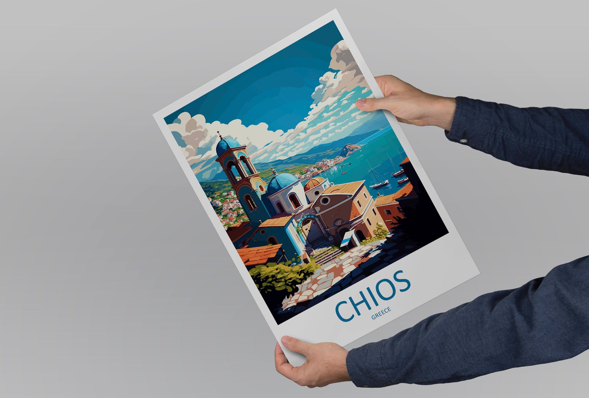 Chios Travel Print Wall Art Chios Greece Wall Hanging Home Decoration Chios Gift Art Lovers Wall Art Print Chios Greece Wall Art