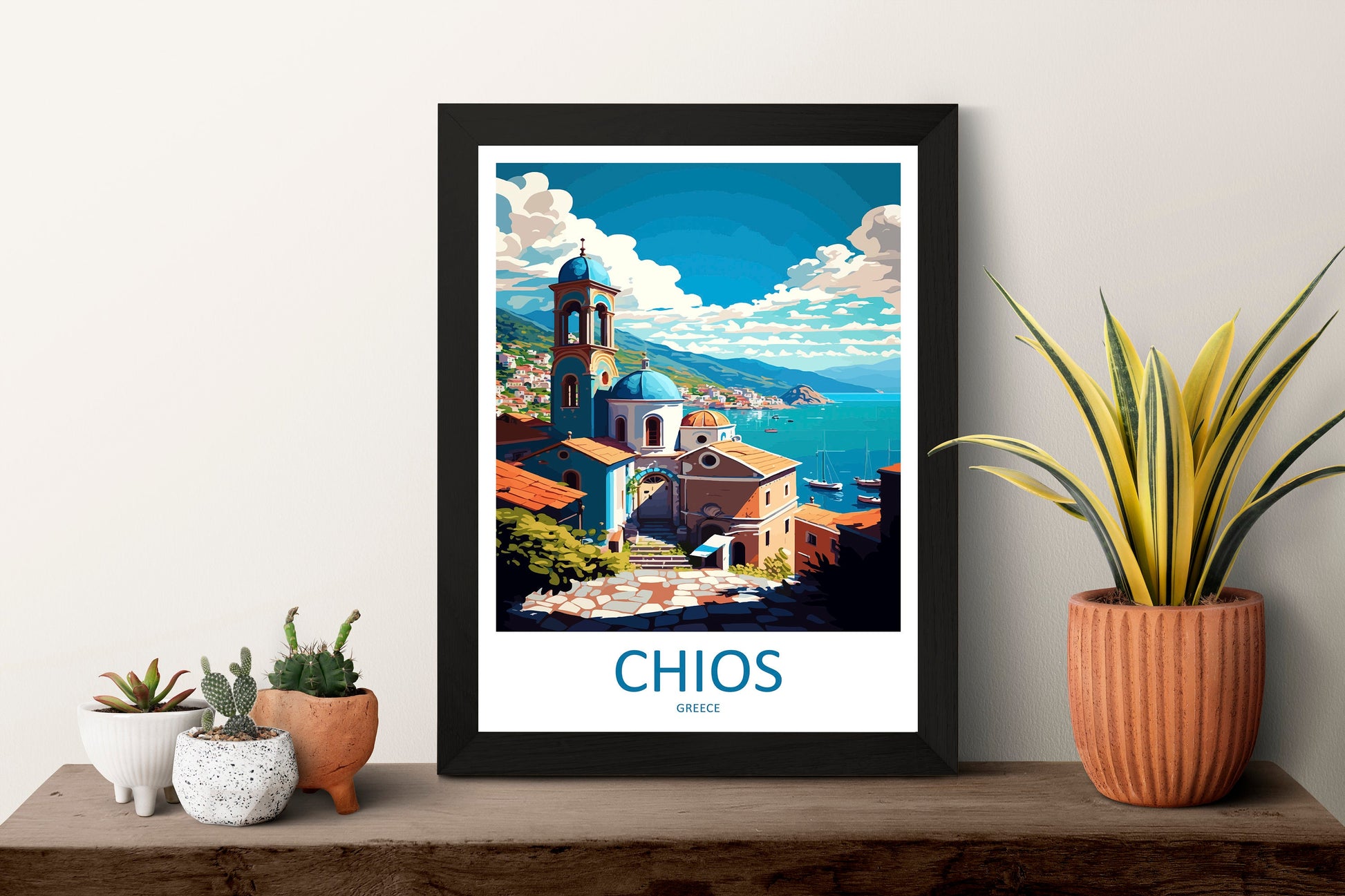 Chios Travel Print Wall Art Chios Greece Wall Hanging Home Decoration Chios Gift Art Lovers Wall Art Print Chios Greece Wall Art