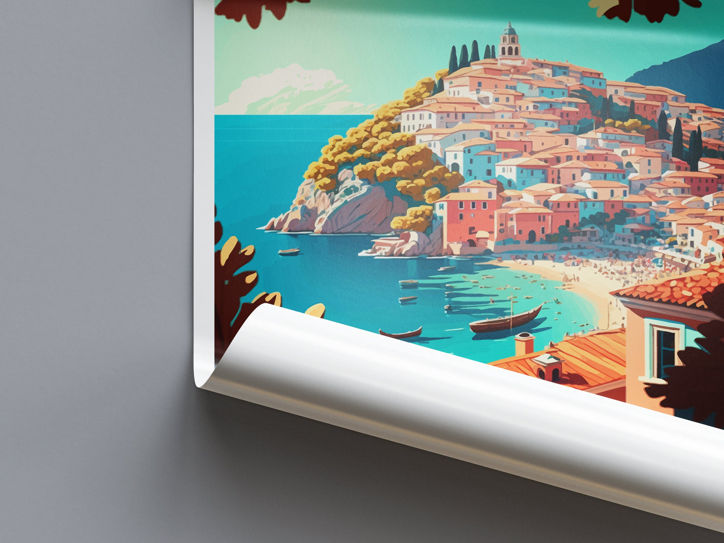 Parga Travel Print Wall Art Parga Greece Wall Hanging Home Decoration Parga Gift Art Lovers Wall Art Print Parga Greece Wall Art