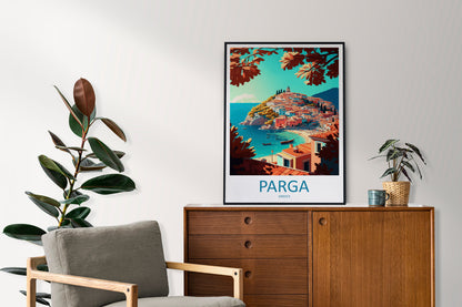 Parga Travel Print Wall Art Parga Greece Wall Hanging Home Decoration Parga Gift Art Lovers Wall Art Print Parga Greece Wall Art