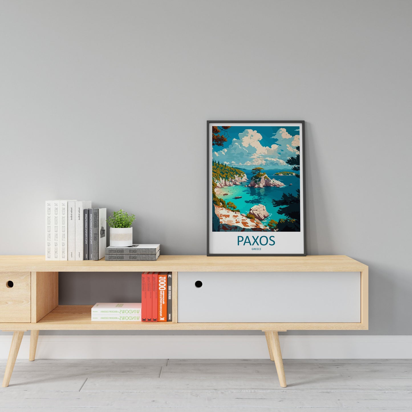 Paxos Travel Print Wall Art Paxos Greece Wall Hanging Home Decoration Paxos Gift Art Lovers Wall Art Print Paxos Greece Wall Art