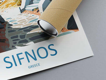 Sifnos Travel Print Wall Art Sifnos Greece Wall Hanging Home Decoration Sifnos Gift Art Lovers Wall Art Print Sifnos Greece Wall Art