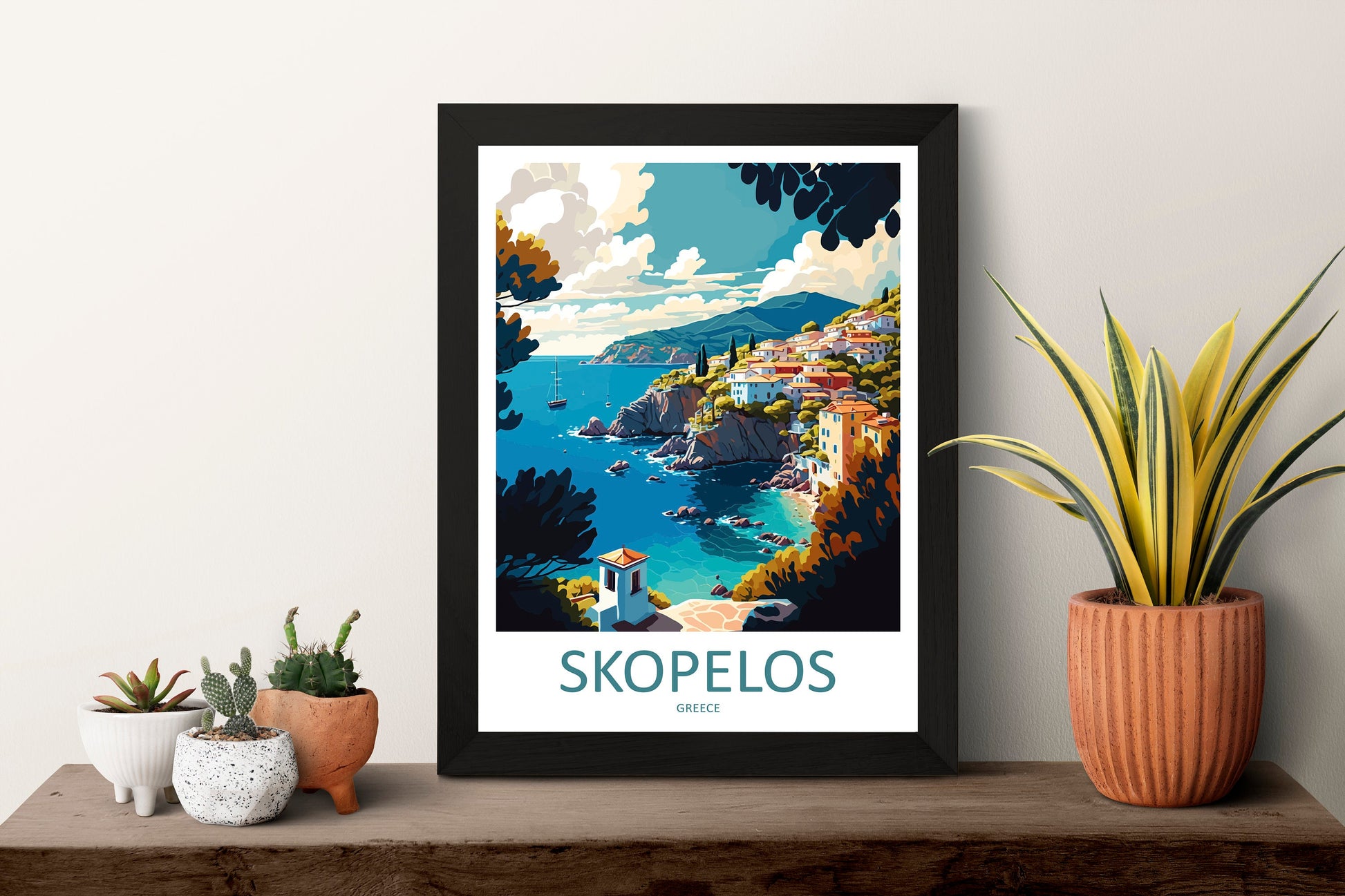 Skopelos Travel Print Wall Art Skopelos Greece Wall Hanging Home Decoration Skopelos Gift Art Lovers Wall Art Print Skopelos Greece Wall Art