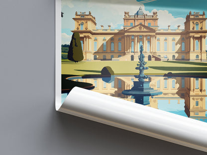 Blenheim Palace Travel Print Wall Art Blenheim Palace Wall Hanging Home Décor Blenheim Palace Gift Art Lovers England Art Lover Gift