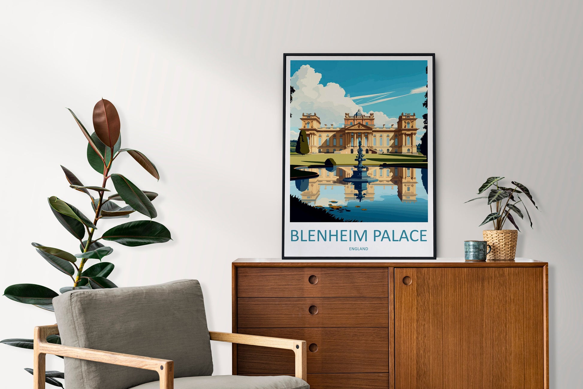 Blenheim Palace Travel Print Wall Art Blenheim Palace Wall Hanging Home Décor Blenheim Palace Gift Art Lovers England Art Lover Gift
