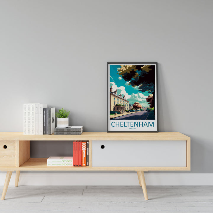 Cheltenham Travel Print Wall Art Cheltenham Wall Hanging Home Décor Cheltenham Gift Art Lovers England Art Lover Gift Cheltenham Art