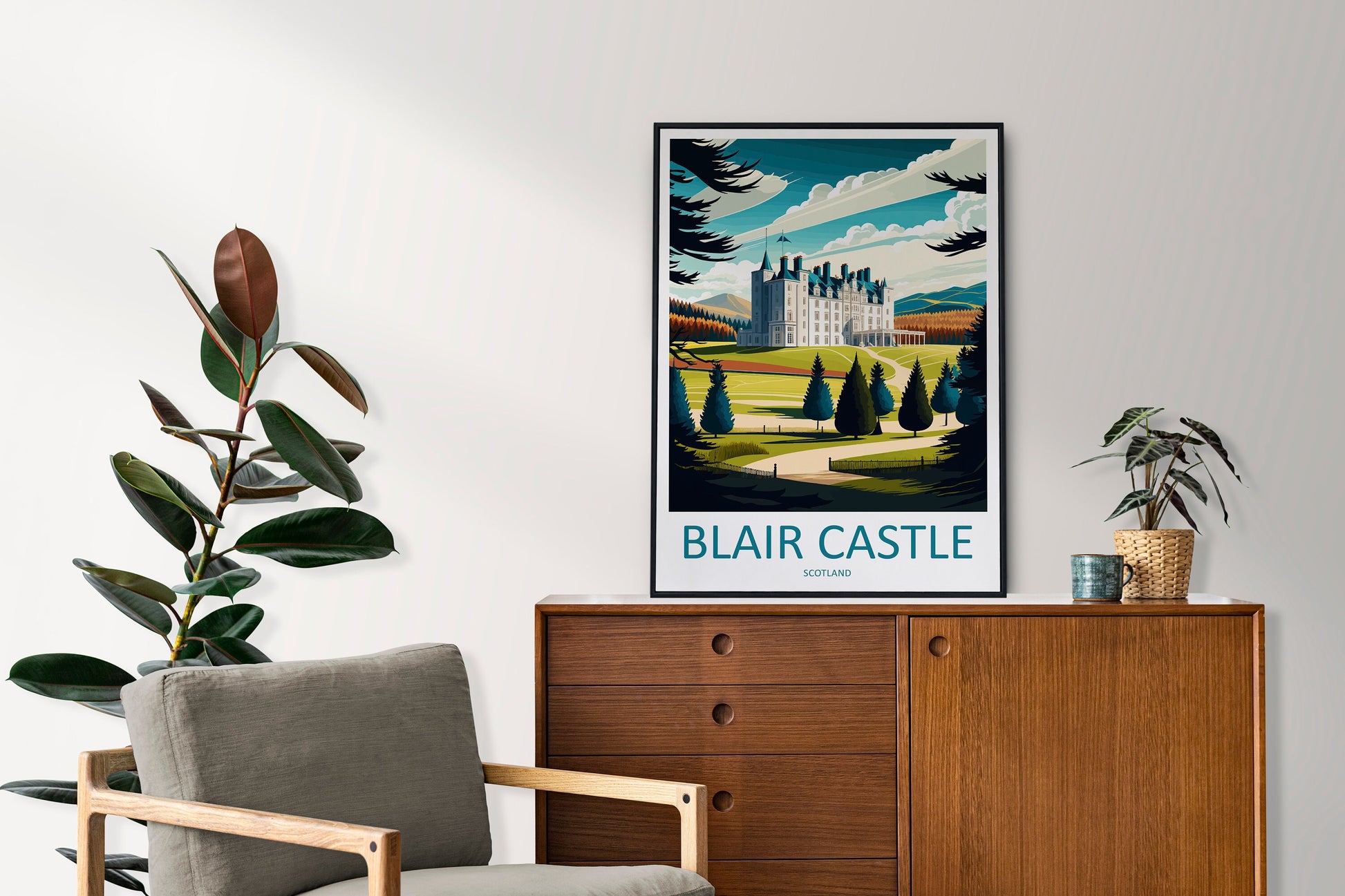 Blair Castle Travel Print Wall Art Blair Castle Wall Hanging Home Décor Blair Castle Gift Art Lovers Scotland Art Lover Gift Blair Castle