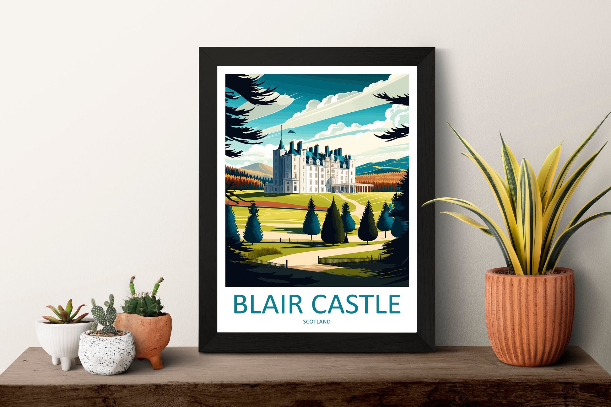 Blair Castle Travel Print Wall Art Blair Castle Wall Hanging Home Décor Blair Castle Gift Art Lovers Scotland Art Lover Gift Blair Castle