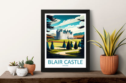 Blair Castle Travel Print Wall Art Blair Castle Wall Hanging Home Décor Blair Castle Gift Art Lovers Scotland Art Lover Gift Blair Castle