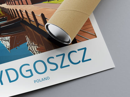 Bydgoszcz Travel Print Wall Art Bydgoszcz Wall Hanging Home Décor Bydgoszcz Gift Art Lovers Poland Art Lover Gift Bydgoszcz Travel Wall Art