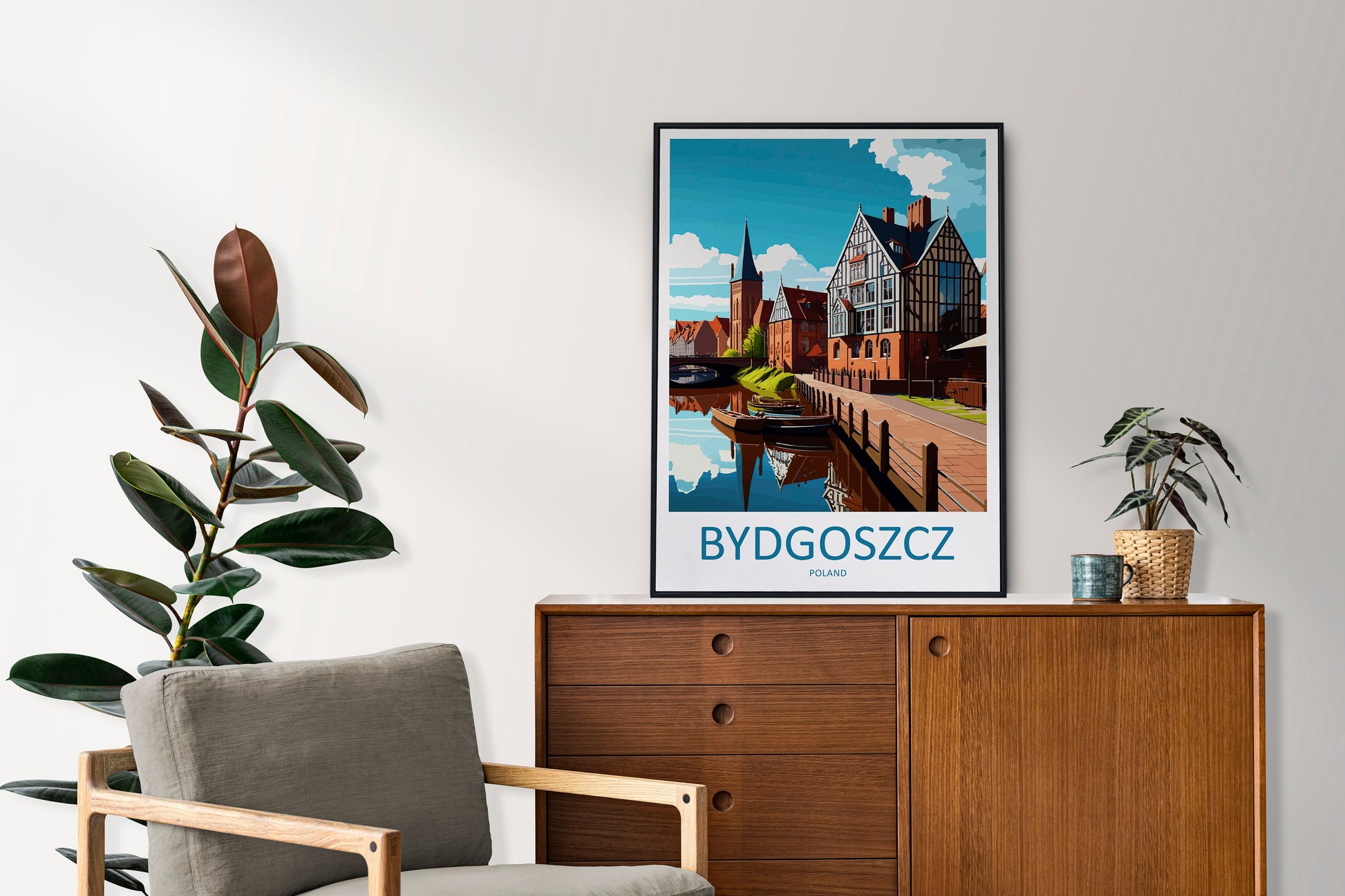 Bydgoszcz Travel Print Wall Art Bydgoszcz Wall Hanging Home Décor Bydgoszcz Gift Art Lovers Poland Art Lover Gift Bydgoszcz Travel Wall Art