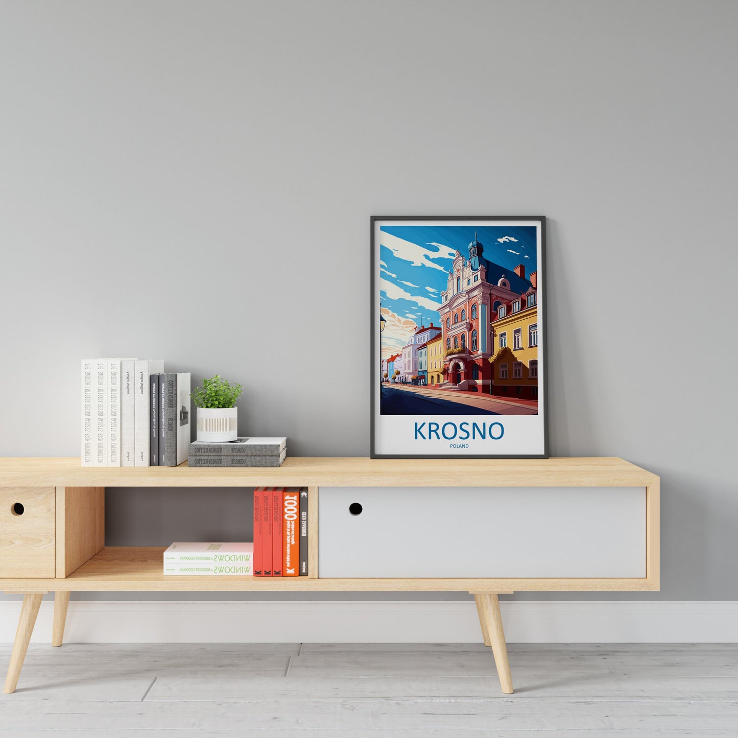 Krosno Travel Print Wall Art Krosno Wall Hanging Home Décor Krosno Gift Art Lovers Poland Art Lover Gift Krosno Travel Wall Art