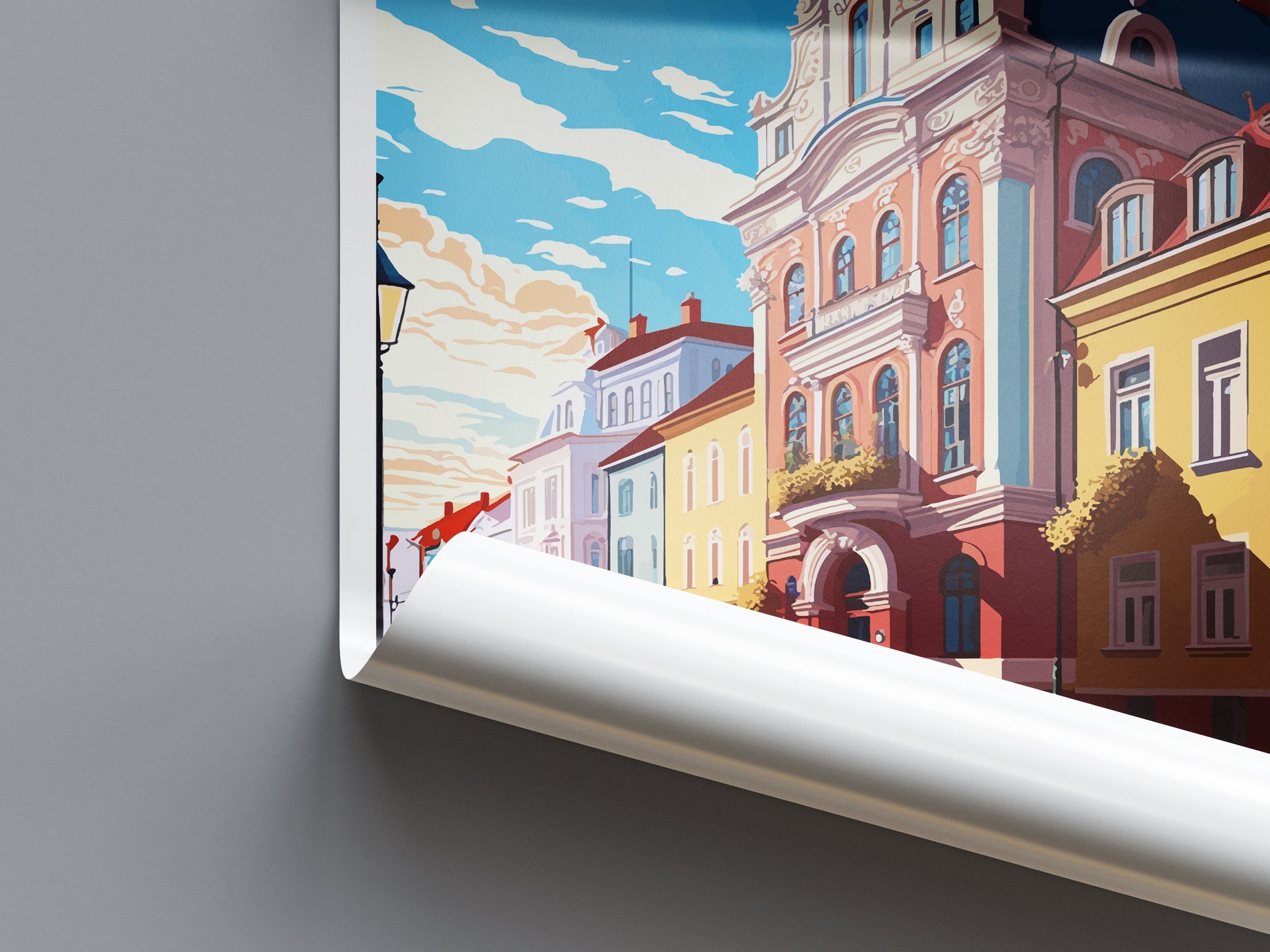 Krosno Travel Print Wall Art Krosno Wall Hanging Home Décor Krosno Gift Art Lovers Poland Art Lover Gift Krosno Travel Wall Art