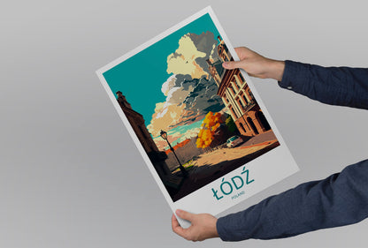 Łódź Travel Print Wall Art Łódź Wall Hanging Home Décor Łódź Gift Art Lovers Poland Art Lover Gift Łódź Travel Wall Art