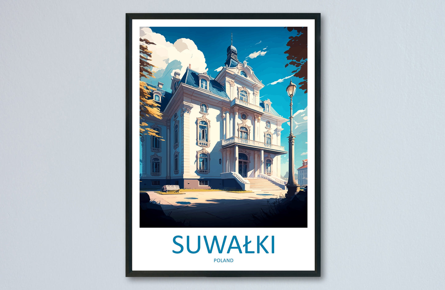 Suwałki Travel Print Wall Art Suwałki Wall Hanging Home Décor Suwałki Gift Art Lovers Poland Art Lover Gift Suwałki Travel Wall Art