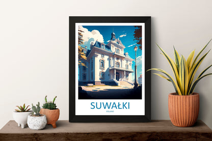 Suwałki Travel Print Wall Art Suwałki Wall Hanging Home Décor Suwałki Gift Art Lovers Poland Art Lover Gift Suwałki Travel Wall Art