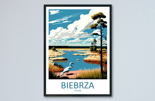Biebrza Travel Print Wall Art Biebrza Wall Hanging Home Décor Biebrza Gift Art Lovers Poland Art Lover Gift Biebrza Travel Wall Art