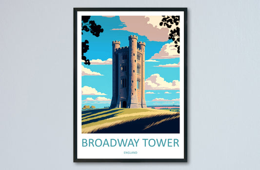 Broadway Tower Travel Print Wall Art Broadway Tower Wall Hanging Home Décor Broadway Tower Gift Art Lovers England Art Lover Gift Cotswold