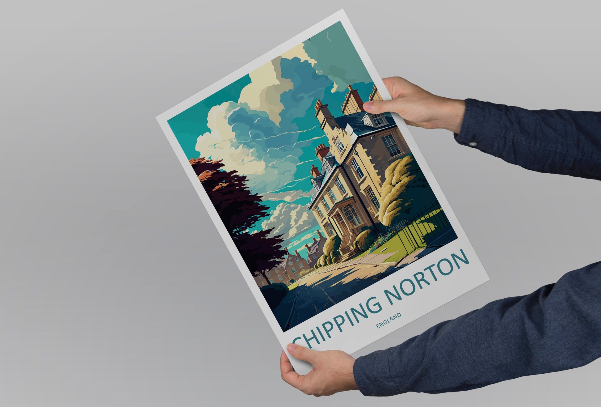 Chipping Norton Travel Print Wall Art Chipping Norton Wall Hanging Home Décor Chipping Norton Gift Art Lovers England Art Lover Gift