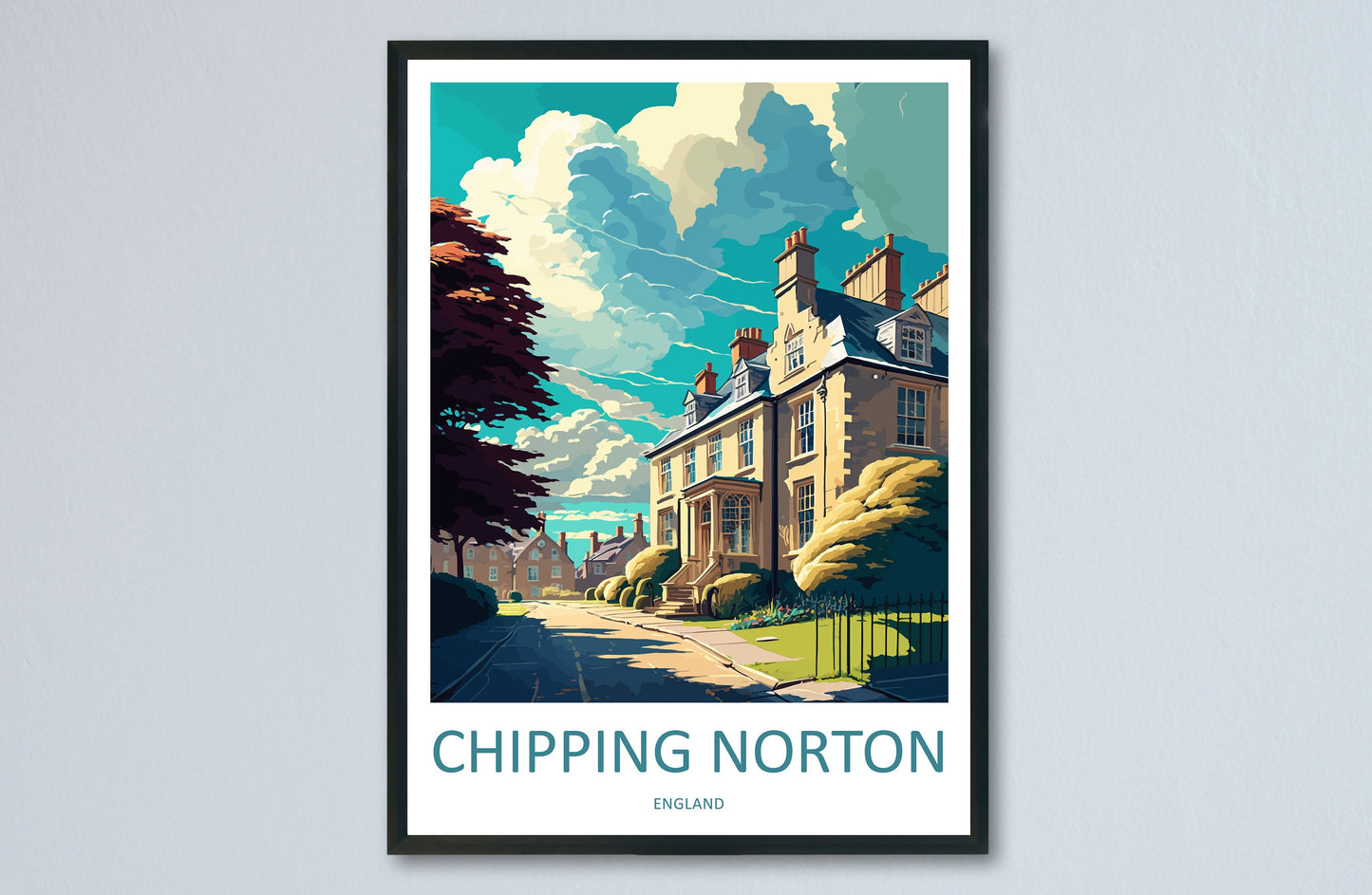 Chipping Norton Travel Print Wall Art Chipping Norton Wall Hanging Home Décor Chipping Norton Gift Art Lovers England Art Lover Gift
