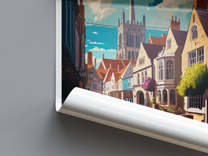 Lacock Travel Print Wall Art Lacock Wall Hanging Home Décor Lacock Gift Art Lovers England Art Lover Gift Lacock Travel Décor Lacock Poster
