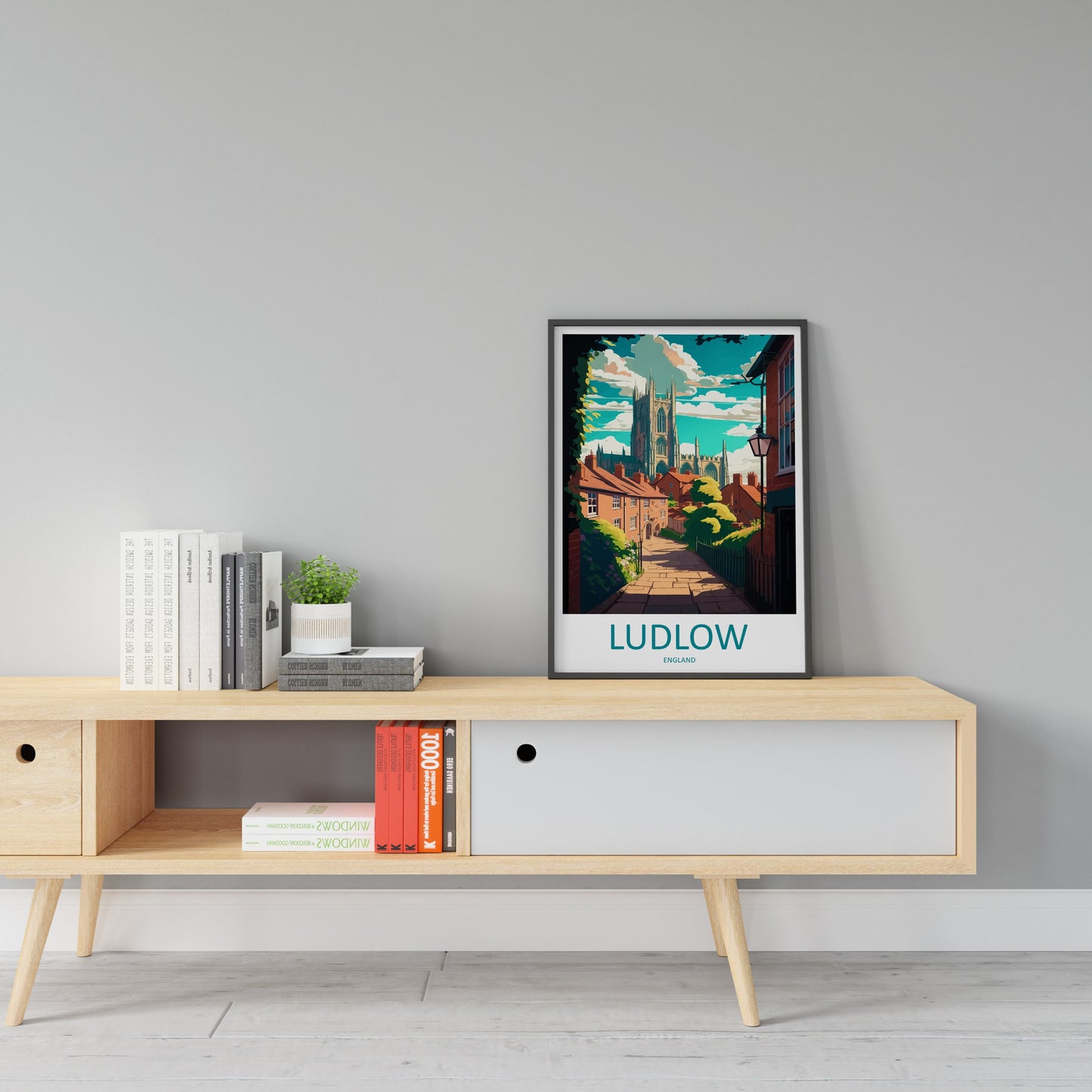 Ludlow Travel Print Wall Art Ludlow Wall Hanging Home Décor Ludlow Gift Art Lovers England Art Lover Gift Ludlow Travel Décor Ludlow Poster