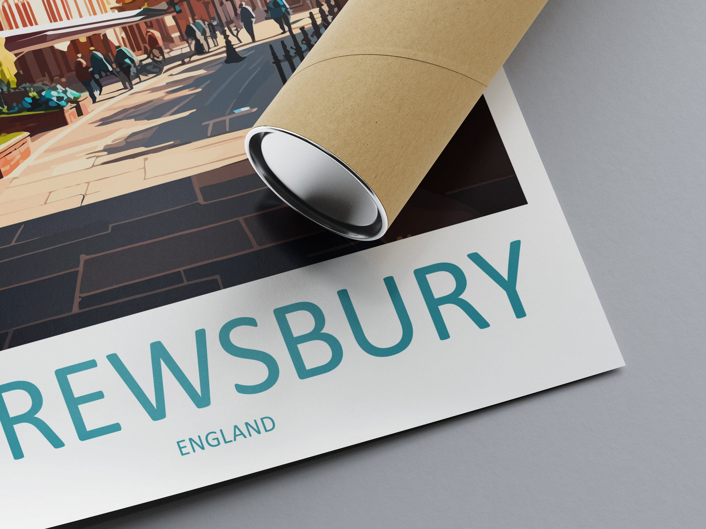 Shrewsbury Travel Print Wall Art Shrewsbury Wall Hanging Home Décor Shrewsbury Gift Art Lovers England Art Lover Gift Shrewsbury Travel Déco