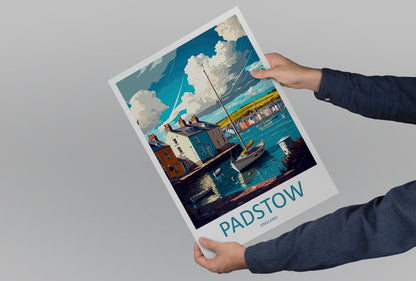 Padstow Travel Print Wall Art Padstow Wall Hanging Home Décor Padstow Gift Art Lovers England Art Lover Gift Padstow Harbour Wall Art