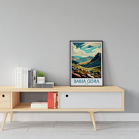 Babia Gora Travel Print Wall Art Babia Gora Wall Hanging Home Décor Babia Gora Gift Art Lovers Poland Art Lover Gift Babia Gora Travel Art