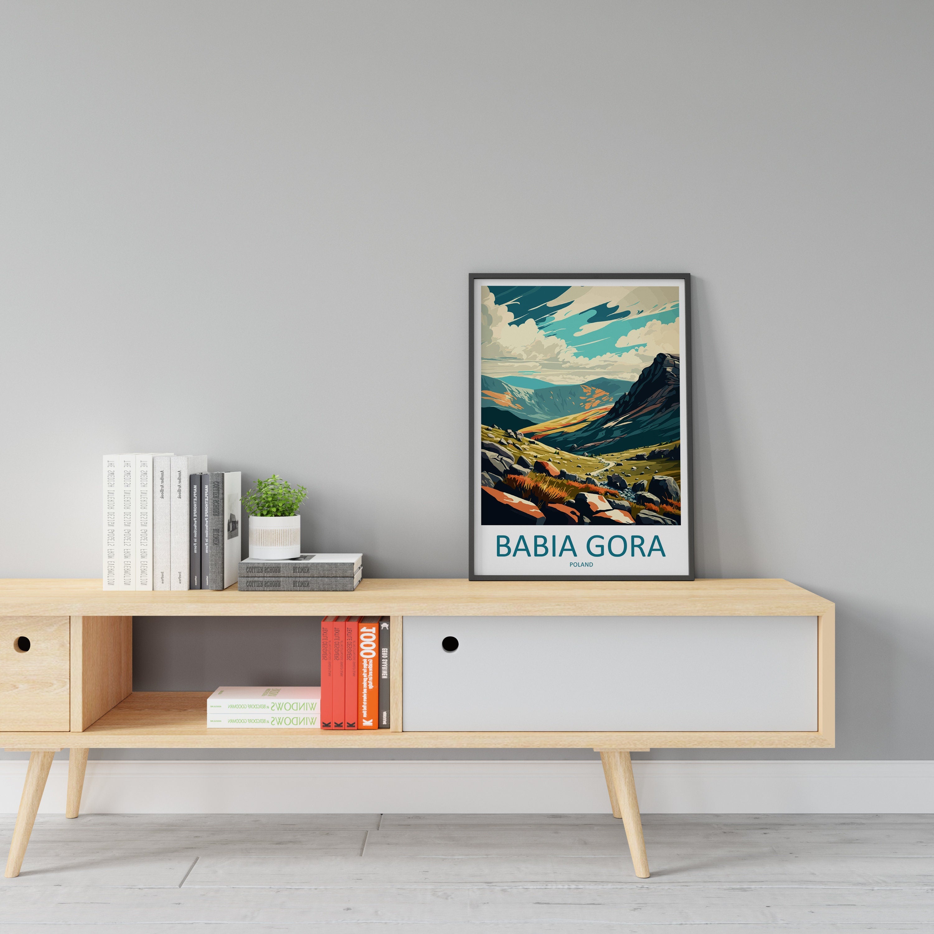 Babia Gora Travel Print Wall Art Babia Gora Wall Hanging Home Décor Babia Gora Gift Art Lovers Poland Art Lover Gift Babia Gora Travel Art