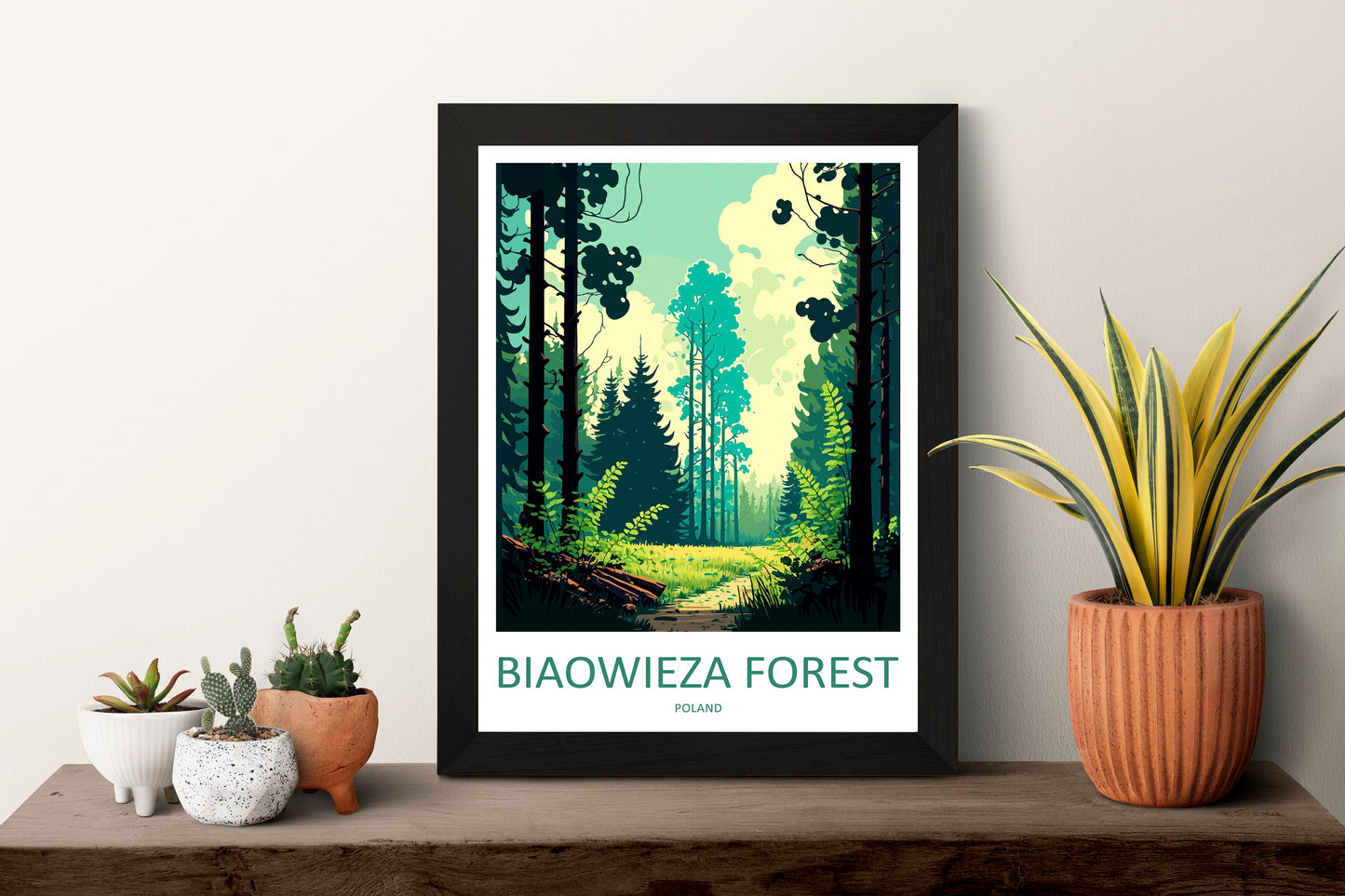 Białowieża Forest Travel Print Wall Art Białowieża Forest Wall Hanging Home Décor Białowieża Forest Gift Art Lovers Poland Art Lover Gift