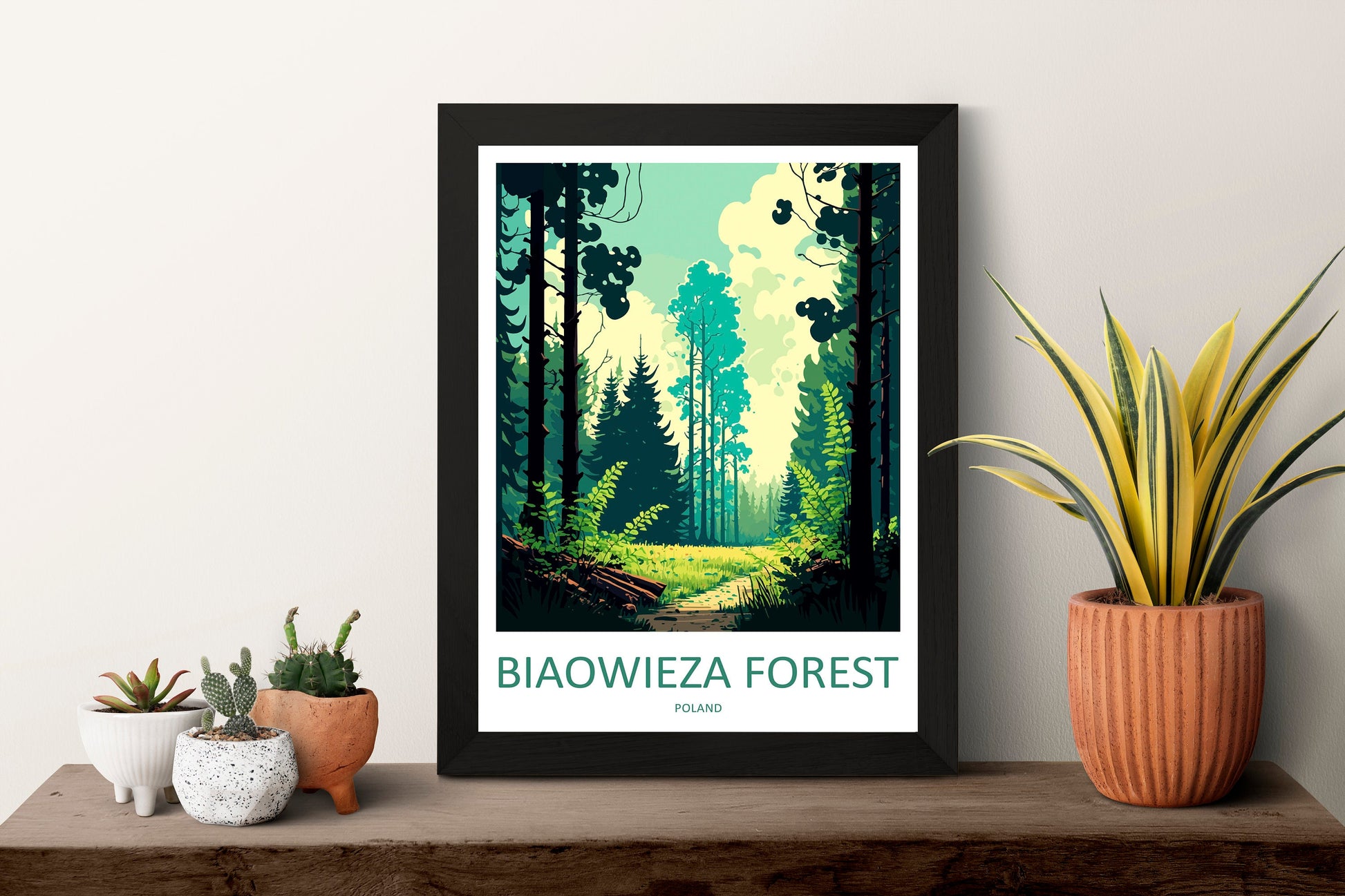 Białowieża Forest Travel Print Wall Art Białowieża Forest Wall Hanging Home Décor Białowieża Forest Gift Art Lovers Poland Art Lover Gift