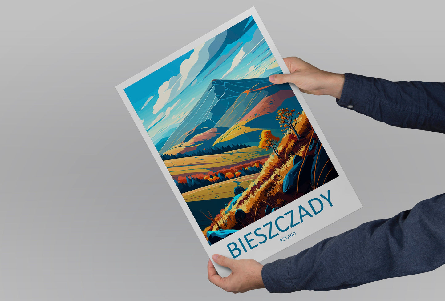 Bieszczady Travel Print Wall Art Bieszczady Wall Hanging Home Décor Bieszczady Gift Art Lovers Poland Art Lover Gift Bieszczady Travel Art