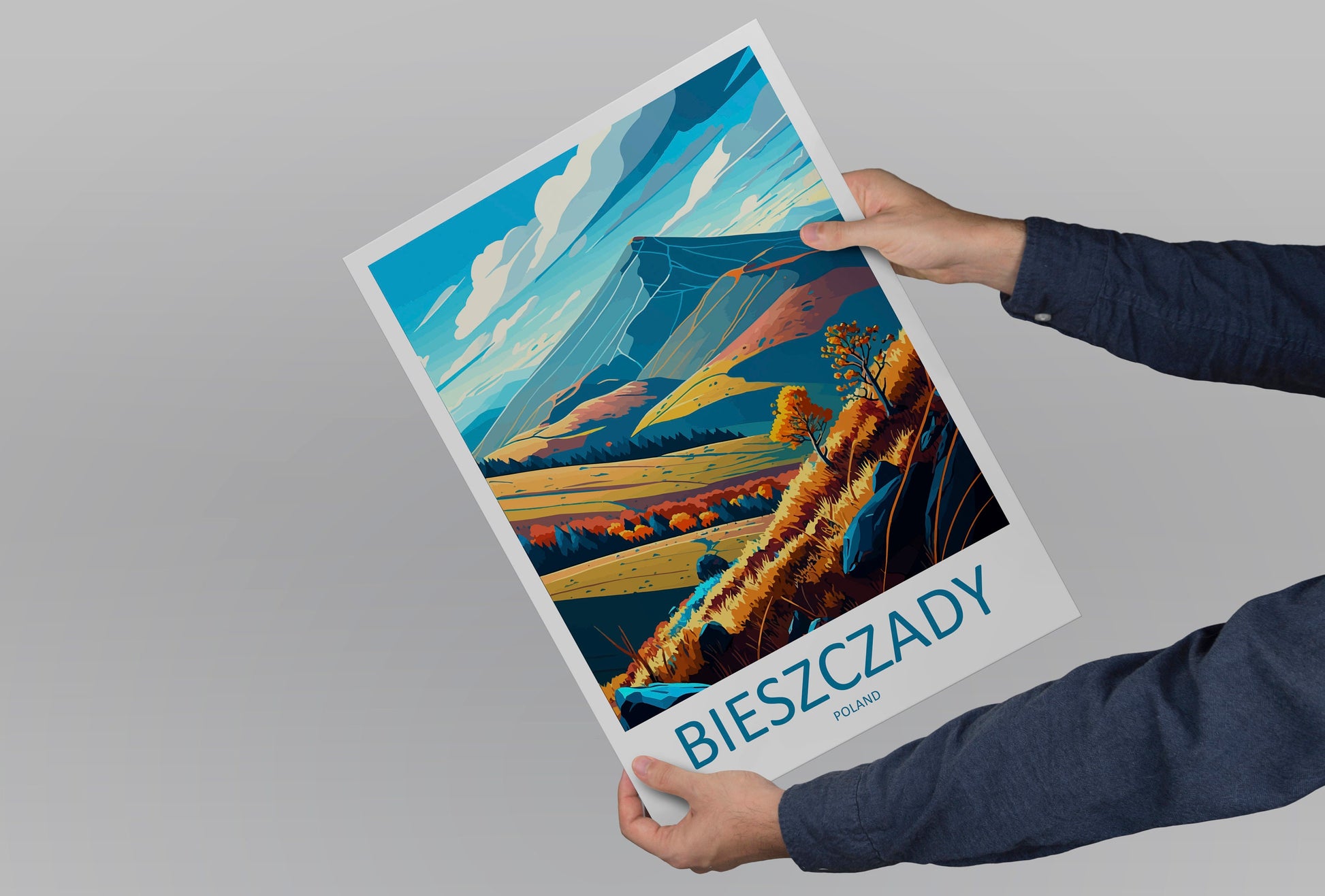 Bieszczady Travel Print Wall Art Bieszczady Wall Hanging Home Décor Bieszczady Gift Art Lovers Poland Art Lover Gift Bieszczady Travel Art