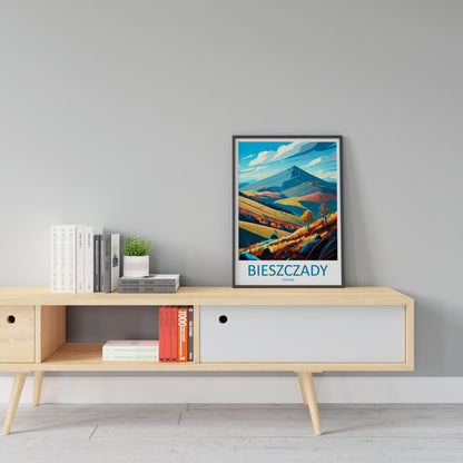 Bieszczady Travel Print Wall Art Bieszczady Wall Hanging Home Décor Bieszczady Gift Art Lovers Poland Art Lover Gift Bieszczady Travel Art