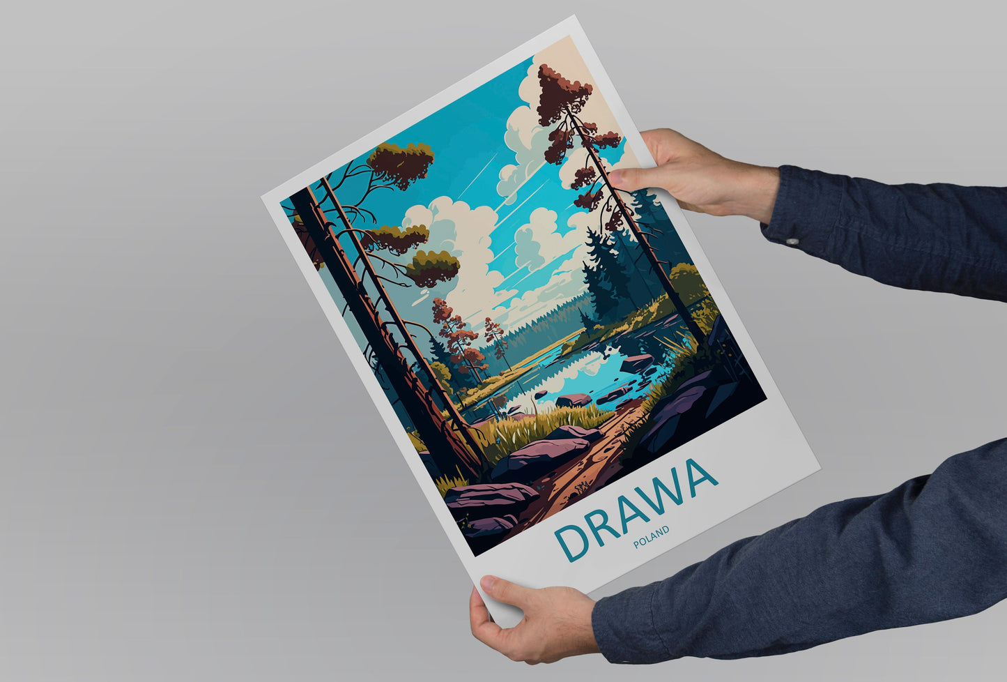 Drawa Travel Print Wall Art Drawa Wall Hanging Home Décor Drawa Gift Art Lovers Poland Art Lover Gift Drawa Travel Wall Art