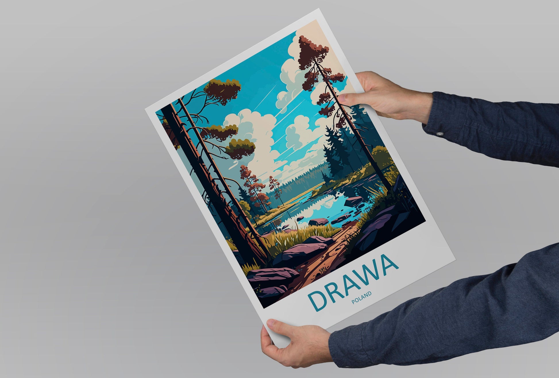 Drawa Travel Print Wall Art Drawa Wall Hanging Home Décor Drawa Gift Art Lovers Poland Art Lover Gift Drawa Travel Wall Art
