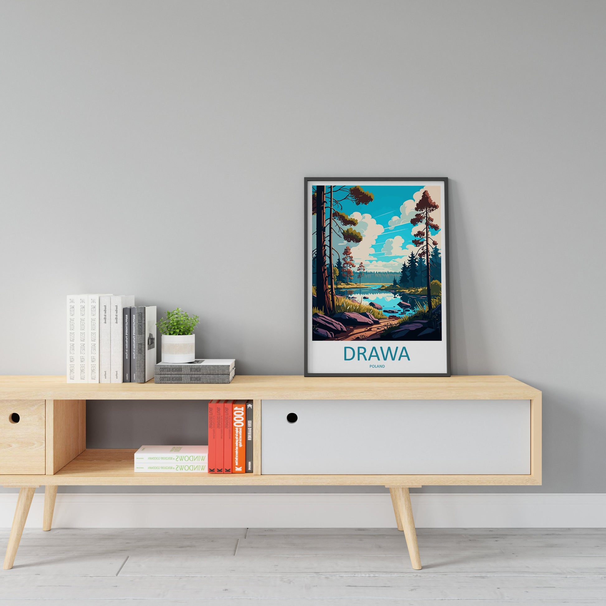 Drawa Travel Print Wall Art Drawa Wall Hanging Home Décor Drawa Gift Art Lovers Poland Art Lover Gift Drawa Travel Wall Art