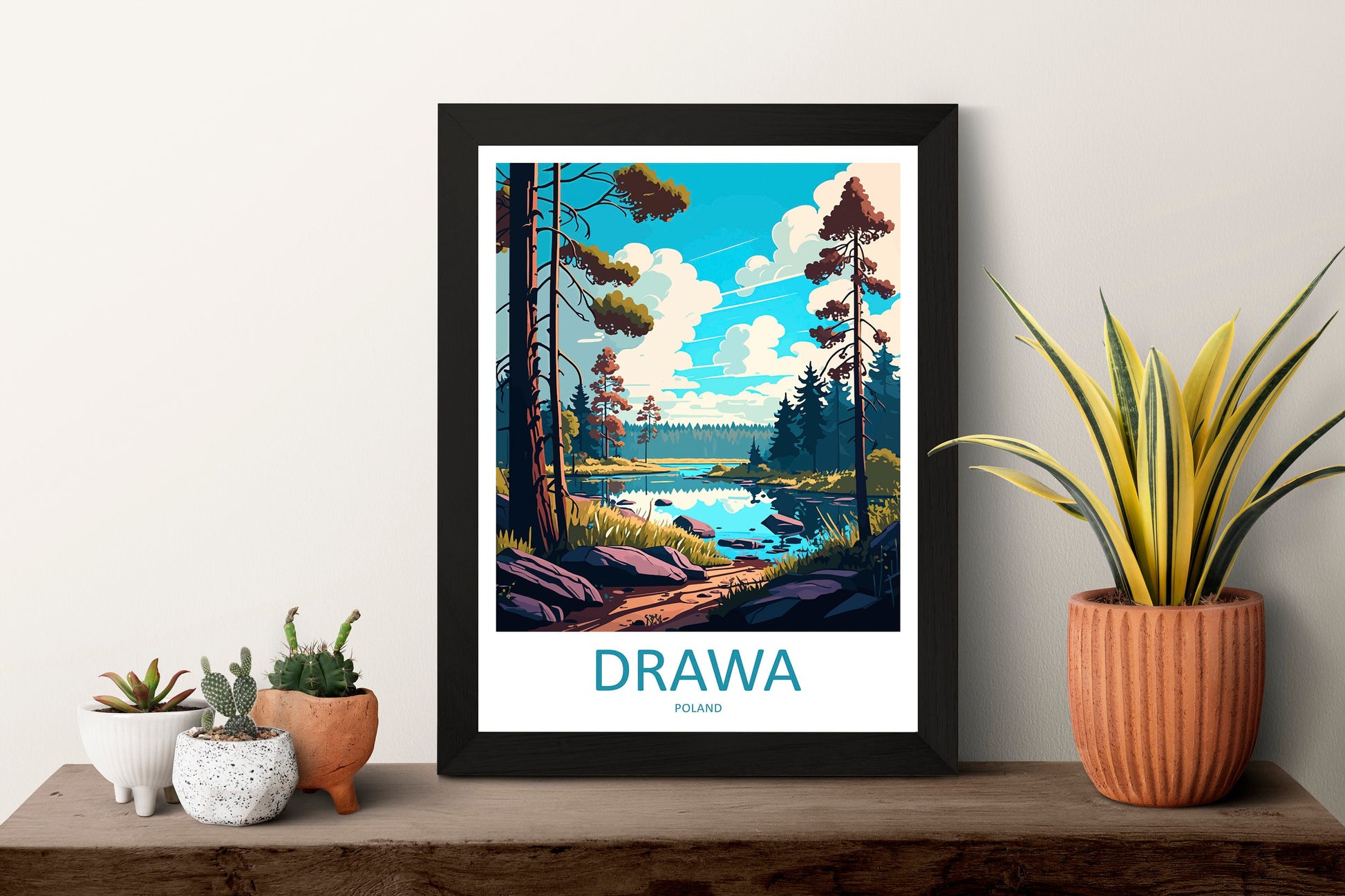 Drawa Travel Print Wall Art Drawa Wall Hanging Home Décor Drawa Gift Art Lovers Poland Art Lover Gift Drawa Travel Wall Art