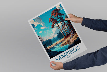 Kampinos Travel Print Wall Art Kampinos Wall Hanging Home Décor Kampinos Gift Art Lovers Poland Art Lover Gift Kampinos Travel Art