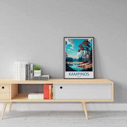 Kampinos Travel Print Wall Art Kampinos Wall Hanging Home Décor Kampinos Gift Art Lovers Poland Art Lover Gift Kampinos Travel Art
