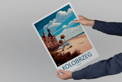 Kolobrzeg Travel Print Wall Art Kolobrzeg Wall Hanging Home Décor Kolobrzeg Gift Art Lovers Poland Art Lover Gift Kolobrzeg Travel Wall Art