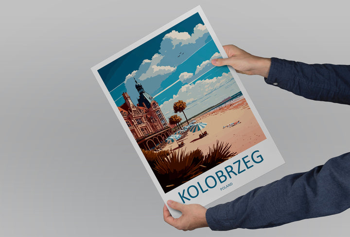 Kolobrzeg Travel Print Wall Art Kolobrzeg Wall Hanging Home Décor Kolobrzeg Gift Art Lovers Poland Art Lover Gift Kolobrzeg Travel Wall Art