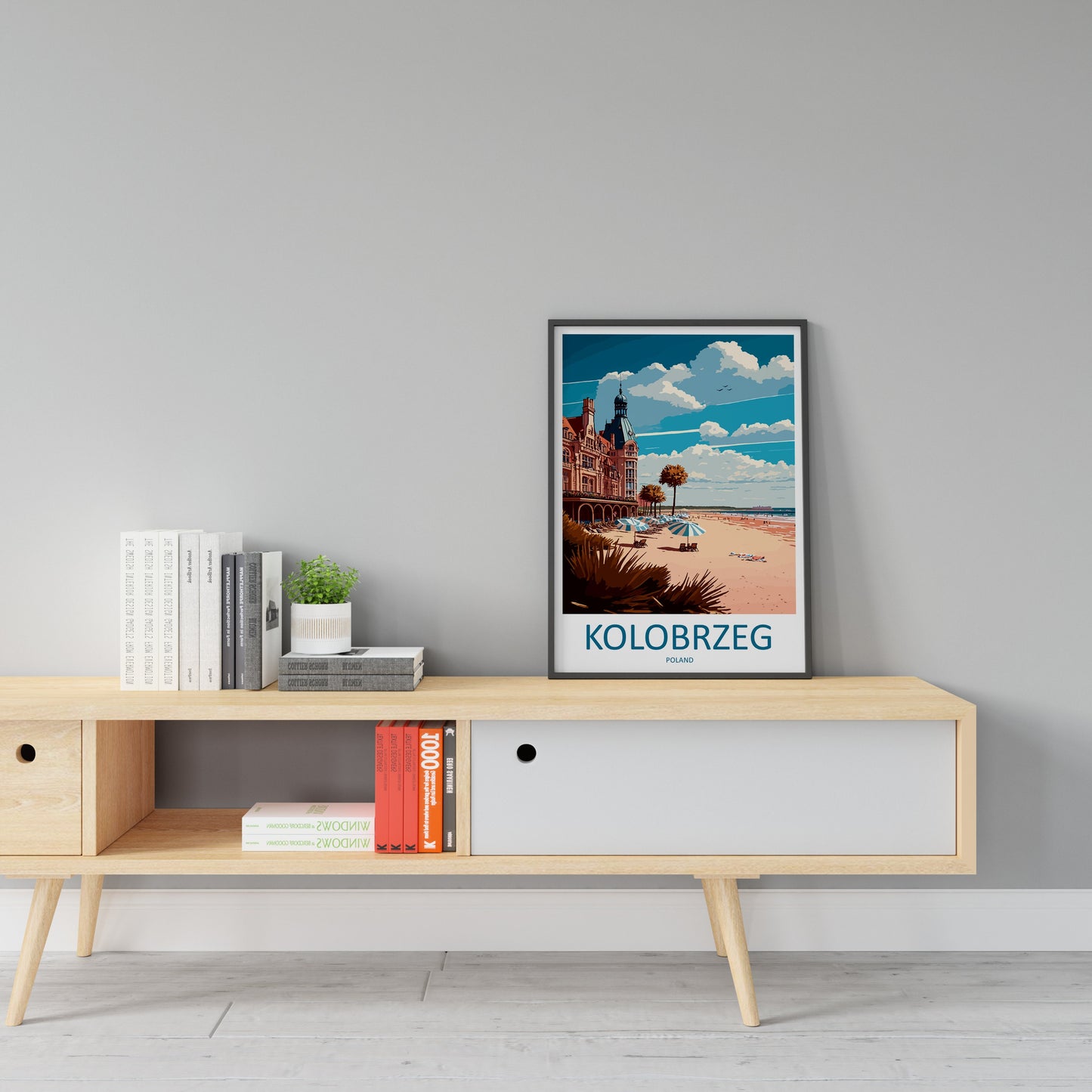 Kolobrzeg Travel Print Wall Art Kolobrzeg Wall Hanging Home Décor Kolobrzeg Gift Art Lovers Poland Art Lover Gift Kolobrzeg Travel Wall Art