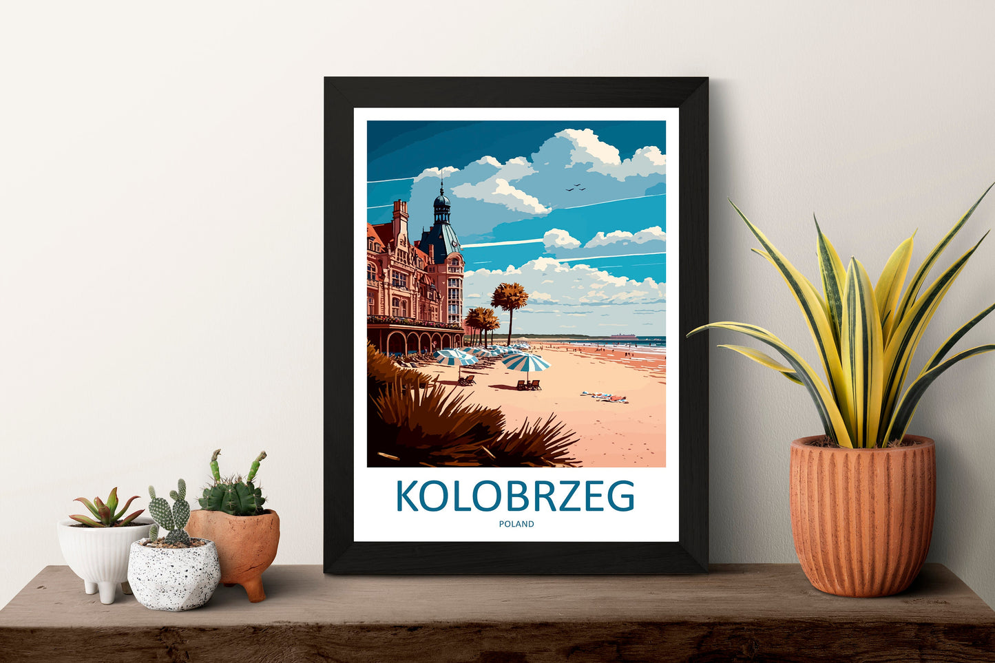Kolobrzeg Travel Print Wall Art Kolobrzeg Wall Hanging Home Décor Kolobrzeg Gift Art Lovers Poland Art Lover Gift Kolobrzeg Travel Wall Art