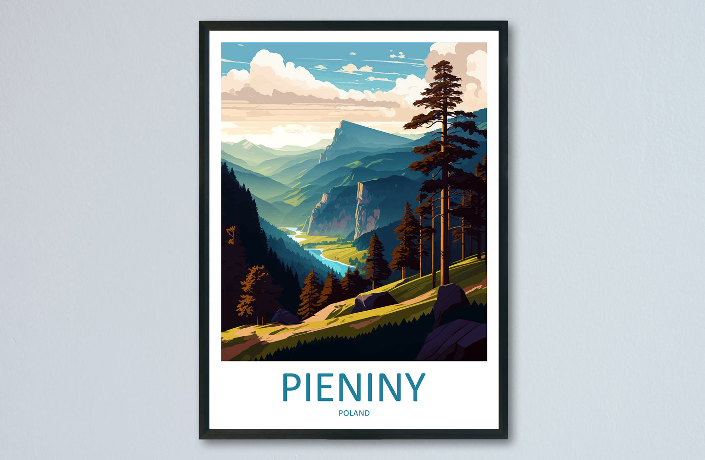 Pieniny Travel Print Wall Art Pieniny Wall Hanging Home Décor Pieniny Gift Art Lovers Poland Art Lover Gift Pieniny Travel Wall Art