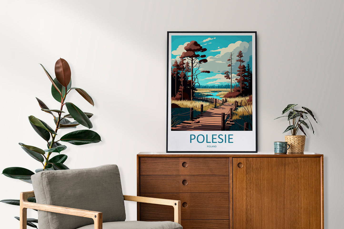 Polesie Travel Print Wall Art Polesie Wall Hanging Home Décor Polesie Gift Art Lovers Poland Art Lover Gift Polesie Travel Wall Art