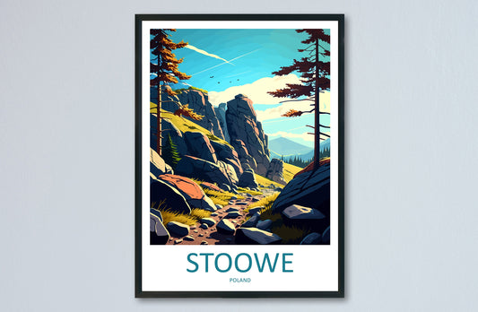Stoowe Travel Print Wall Art Stoowe Wall Hanging Home Décor Stoowe Gift Art Lovers Poland Art Lover Gift Stoowe Travel Wall Art